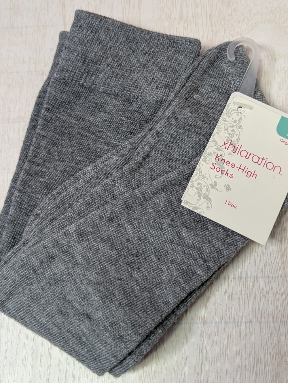 NWT Xhilaration Knee-High Socks Gray Size (4-10) 1 Pair